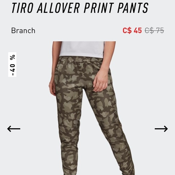 NWT Adidas - Tiro AllOver Print Pants - Camo - Picture 2 of 10